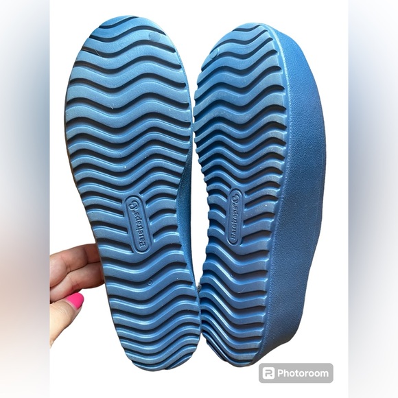 BARETRAPS Womens Navy Comfort Parvati Round Toe Wedge Slip On Slide Sandals Sz 8 - Picture 3 of 7